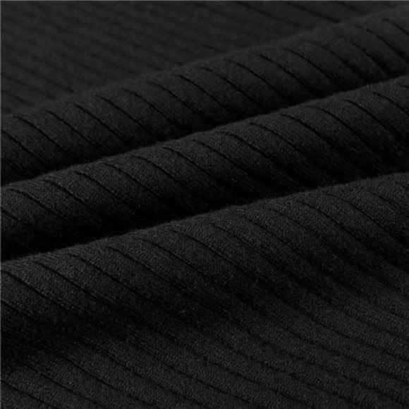 New Mens Turtleneck Sweater Slim Fit Soft Knitted, Black - Picture 4 of 7